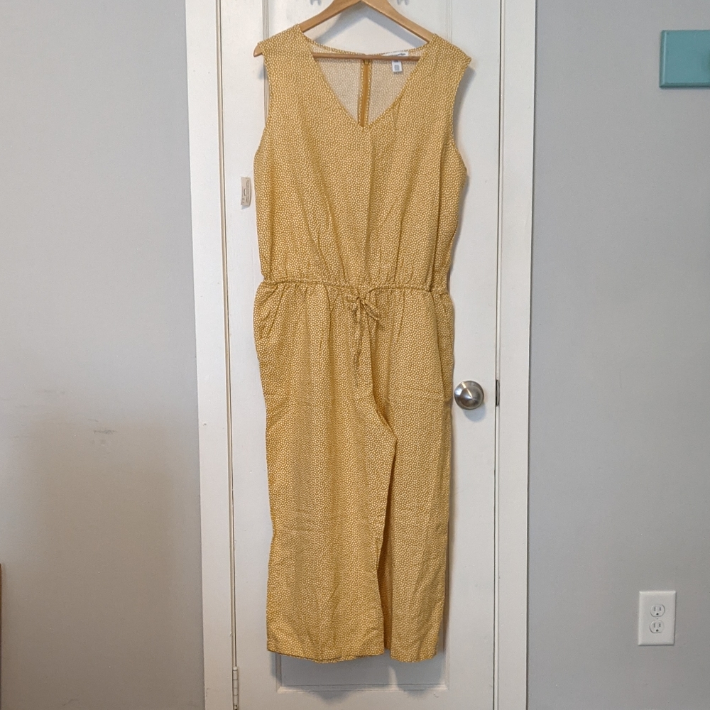 Amazon Essentials Mustard Dot Jumpsuit